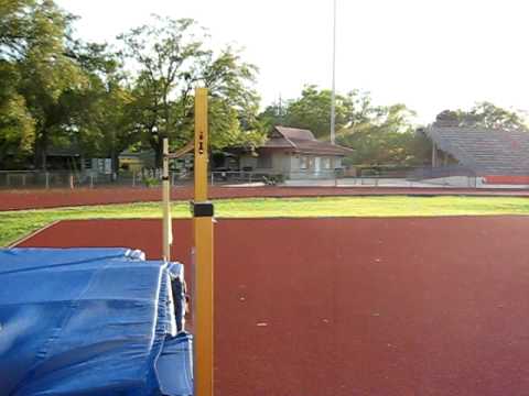High jump practice. 3rd Day back at the high jump after 22 years
