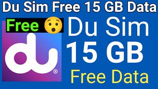 How To Get Du Sim Free 15 GB INTERNET