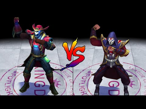 Odyssey Twisted Fate vs Blood Moon Twisted Fate Skin Comparison Spotlight (League of Legends)