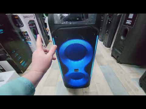 фото мощная 1200 вт караоке bluetooth колонка mivo md-653 + 2 микрофона 0