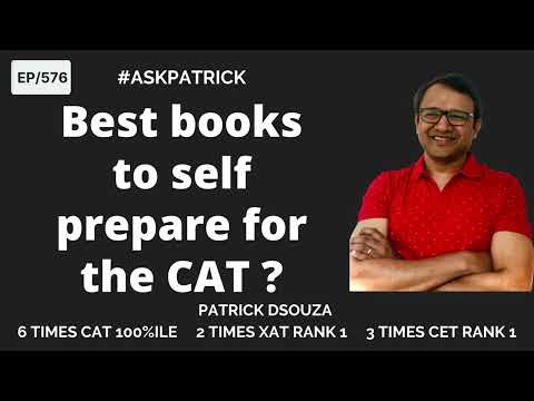 Best books to self prepare for the CAT  | AskPatrick | Patrick Dsouza | 6 times CAT 100%iler