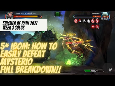 How to Solo Summer of Pain Wk 3 Mysterio | Corrosive Acid Burns 🔥 😈 | Marvel Contest of Champions