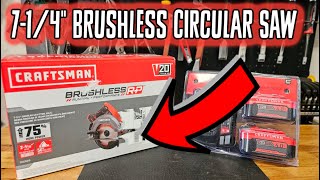 Unboxing, Blade Setup, Test & Review of the Craftsman 7-1/4" Brushless Circular Saw