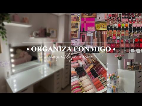 ORGANIZE MY MAKEUP WITH ME💄 | Vanity, organizers, and new products