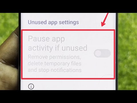 Remove permissions delete temporary files and stop notifications in Pause app activity if unused