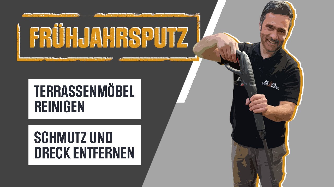 Reinigung und Pflege von Terrassenmöbeln