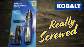 Kobalt 5108544 4V Max 1/4-in Cordless Electric Screwdriver Tool Review