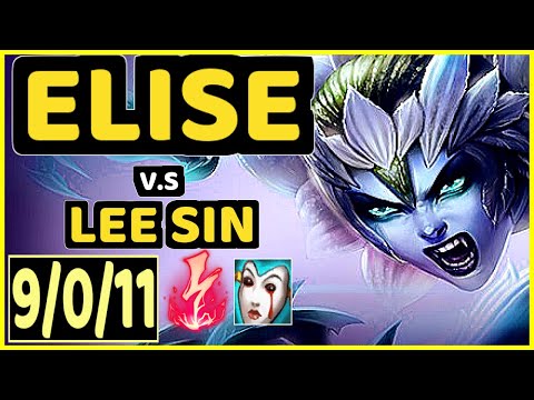 STEFAN (ELISE) vs LEE SIN - 9/0/11 KDA JUNGLE GAMEPLAY - EUW Ranked GRANDMASTER
