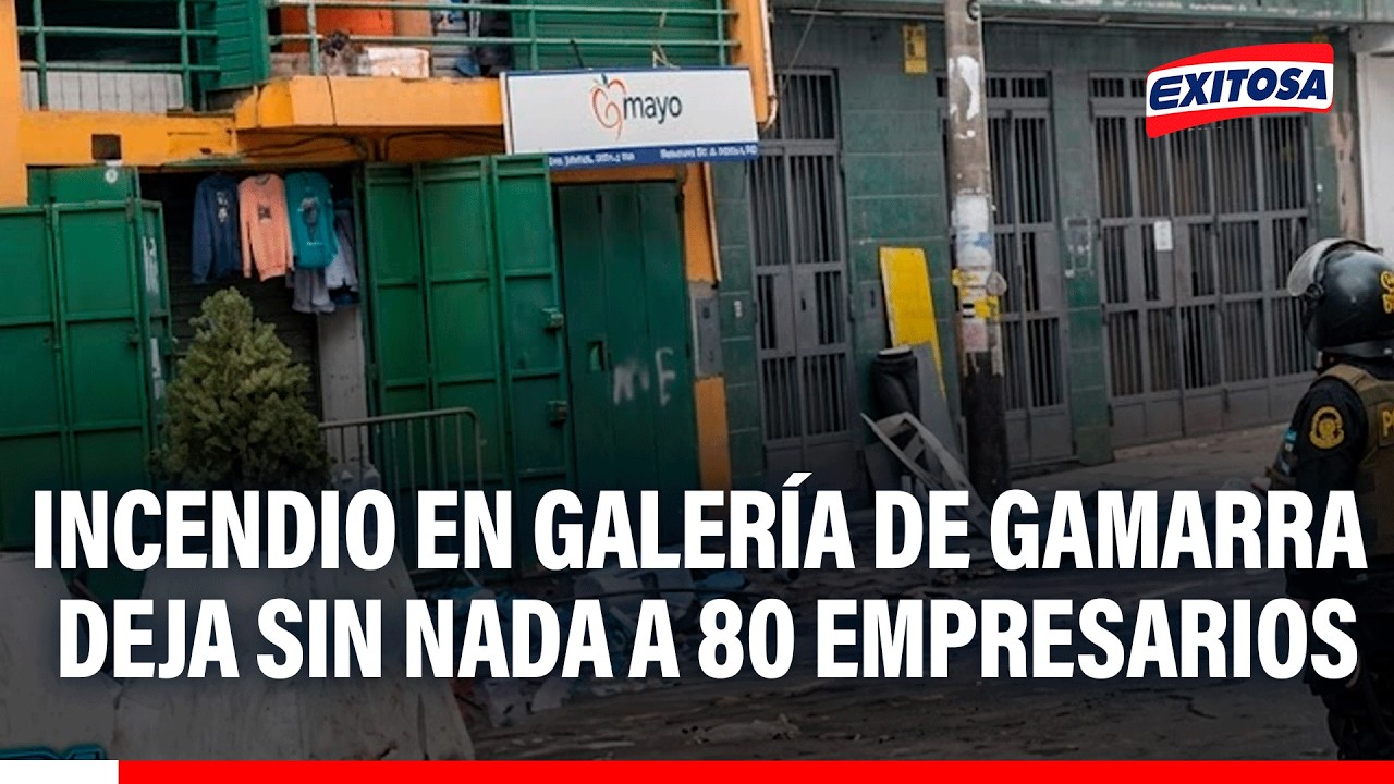 🔴🔵80 comerciantes de galería Antonio lo perdieron todo tras incendio ocurrido en Gamarra