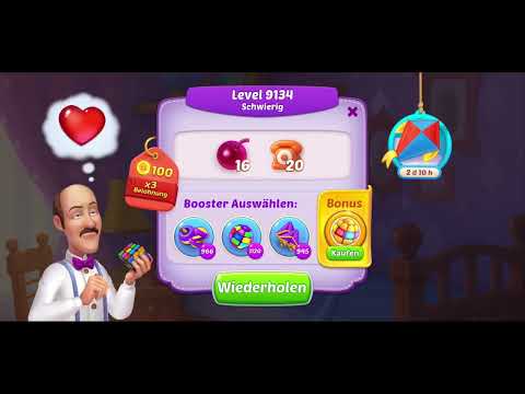 Homescapes Level 9134  -- No cheats