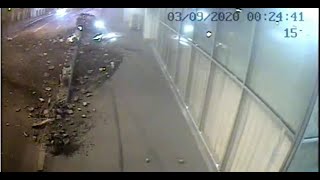 Нетверезий водій влетів в огорожу біля готелю «Харків»