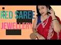 Red Saree Look ️ Makeup Jewellery Must Watch PinkyvLogs