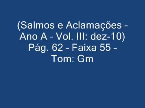 SALMO 17 (18) - EU VOS AMO, Ó SENHOR, SOIS MINHA FORÇA E SALVAÇÃO. (Arq. Goiania - André Zamur) - CATÓLICA