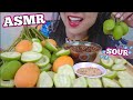 ASMR SOUR MANGO SATISFYING CRUNCHY EATING SOUNDS RELAXING LIGHT WHISPERS SAS ASMR
