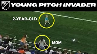 Mom TACKLES Two-Year-Old Son After He Ran Onto the Field!