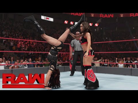 WWE 2K19 RAW Maria Kanellis vs Mickie James: January 28, 2019