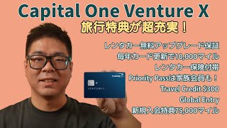 【アメリカ】今かなりアツいおすすめの旅行特典満載クレジットカードCapital One Venture Xを完全解説!