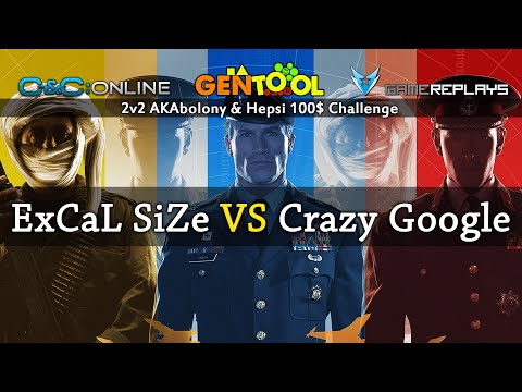 Generals Zero Hour 2v2 - ExCaL SiZe VS Crazy Google - BO13