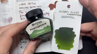 Inky Minutes: Octopus Fluids X Fountainfeder Grünkohl