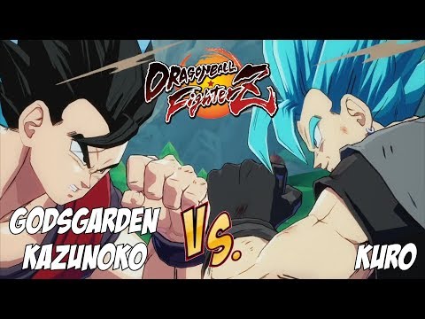 Godsgarden Kazunoko(Fused Zamasu/Adult Gohan/Yamcha) Vs Kuro(Vegito Blue/Kid Buu.Android 16)![DBFZ]