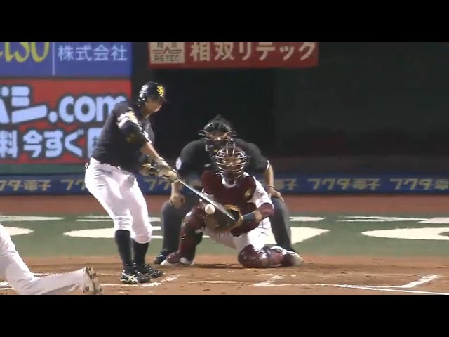 【10回表】名誉挽回!! ホークス・福田 気合の勝ち越しタイムリー!! 2015/9/13 E-H