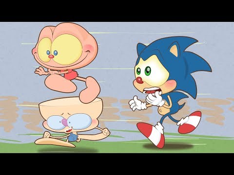 Mongo and Drongo: The SLOWEST Sonic Ever! - Animated Kids Show - Sega/Nintendo