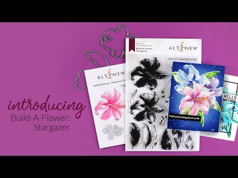 Gorgeous Floral Layered Stamp Set - Altenew Stamps Intro - Build-A-Flower: Stargazer (Lilies)