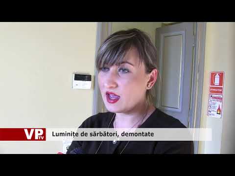 Luminițe de sărbători, demontate