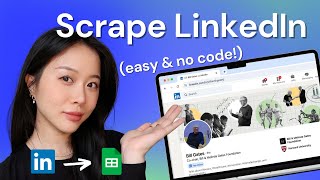 How to Scrape LinkedIn to Google Sheets (in 1 Click!) | Easy No Code Scraper
