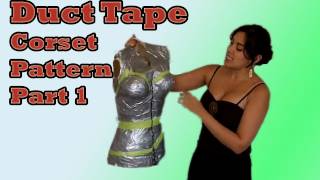 Custom Corset Pattern using Duct Tape | Lucy's Corsetry