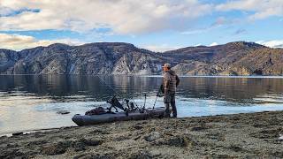 A Winter Kayak River Trout Adventure! (Catch & Cook over the Fire)