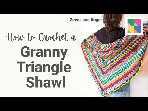 Stash Busting Idea for Crochet. Crochet a Granny Stripe Shawl