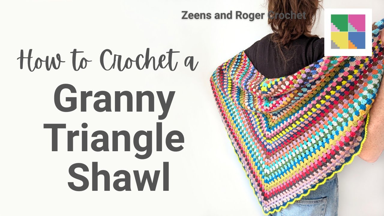 Stash Busting Idea for Crochet. Crochet a Granny Stripe Shawl