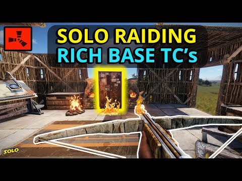 SOLO Raiding RICH Rust TC's Gives Me The EASIEST LOOT!! - RUST (2/4)