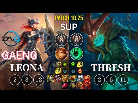 DFM Gaeng Leona vs Thresh Sup - KR Patch 10.25