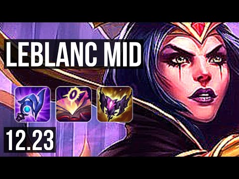 LEBLANC vs VEX (MID) | Rank 4 LeBlanc, 11/4/12, Dominating | KR Challenger | 12.23