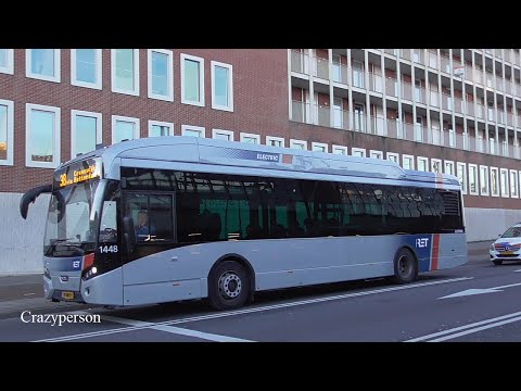 Vertrek Nieuwe Elektrische VDL bus Schiedam C. RET Lijn 38