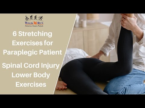6 Stretching Exercises for Paraplegic Patient | Spinal Cord Injury Lower Body Exercises