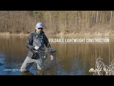 MIKADO - landing net - m-craft 47/40cm - foldable - 1 pc.