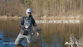 Podběrák Mikado M-Craft 67/47×40cm skládací pogumovaná síť