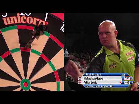 Michael van Gerwen v Adrian Lewis | FINAL | 2018 Gibraltar Darts Trophy