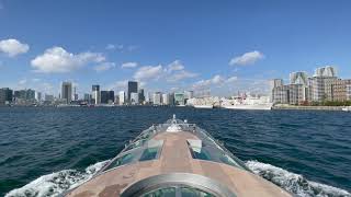 ４K【水上バス】東京湾クルーズエメラルダス号〜晴海埠頭付近（お台場海浜公園→浅草）