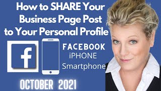 Share Your Business Page Post to Your Facebook Personal Profile