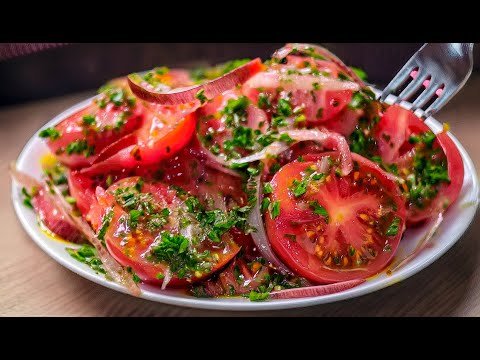 Die leckerste Tomaten-Vorspeise aller Zeiten! 🍅 Zaubersalat – schnell und einfach