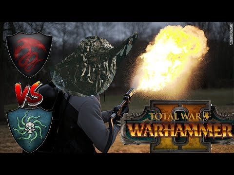 FLAMETHROWER COLOSSUS | Vampire Counts vs Vampire Coast - Total War Warhammer 2