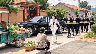 買菜的鄉下婦人好心幫路過的女孩修車，怎料女孩是首富千金，隔天婦人被親兒子趕出家門，女孩一個電話喊來十輛豪車接婦人回豪門報恩