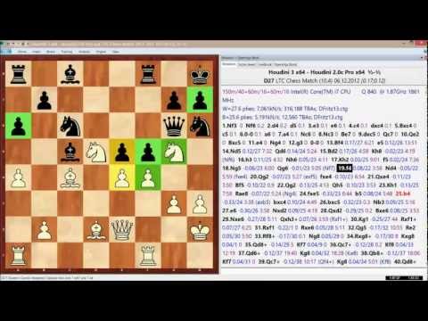 Houdini 3 x64 - Houdini 2.0c x64, LTC Chess Match, Game 40 of 96