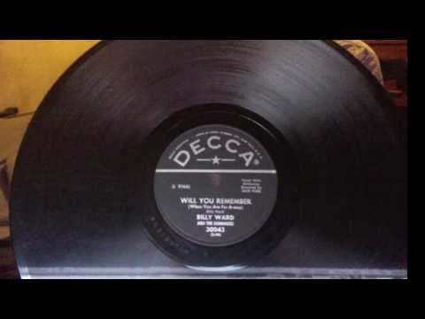 Billy Ward & Dominoes - Will You Remember 78 rpm!
