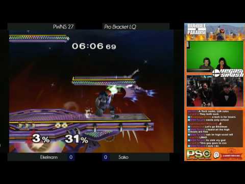 PWNS 27 - Melee - Pro - LQ - Eikelmann (Ganon) vs Saiko (Sheik)