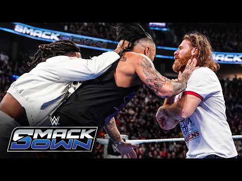 Brawl erupts between Sami Zayn, Trick Williams & Damian Priest: SmackDown highlights, Jan. 23, 2025
